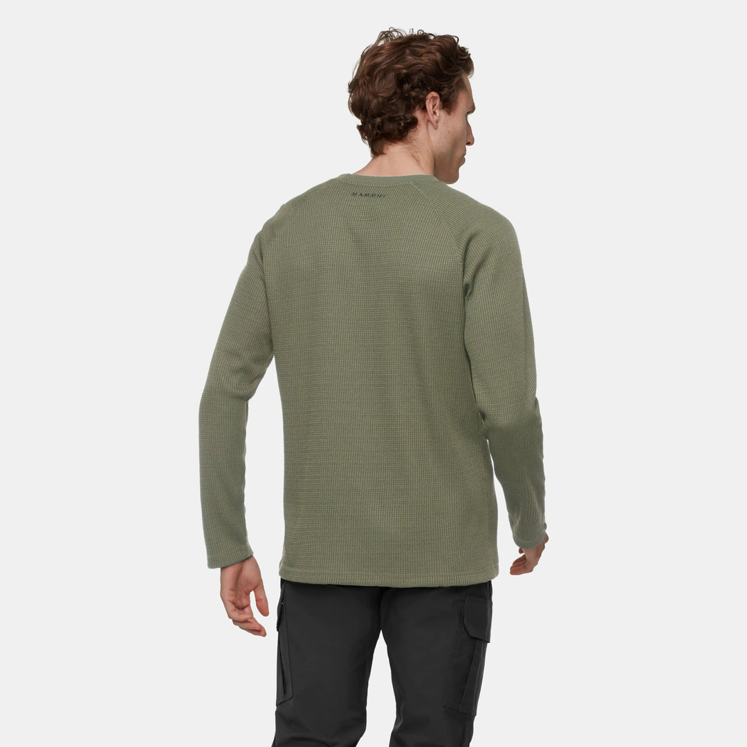 Waffle Long Sleeve Sweater - Men