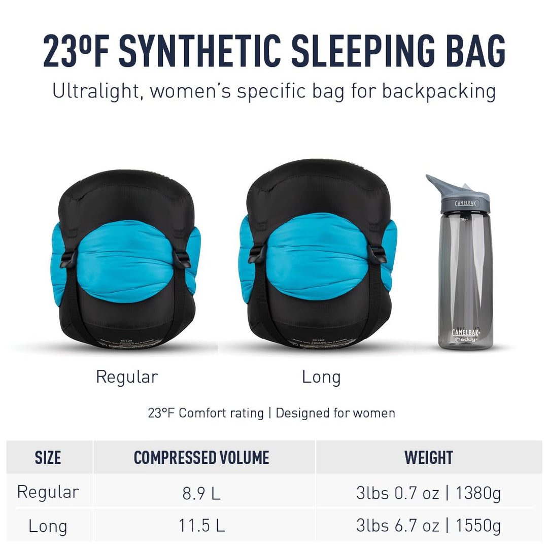 Sac de couchage synthétique Venture Vt II 23°F / -5°C - Régulier - Femme