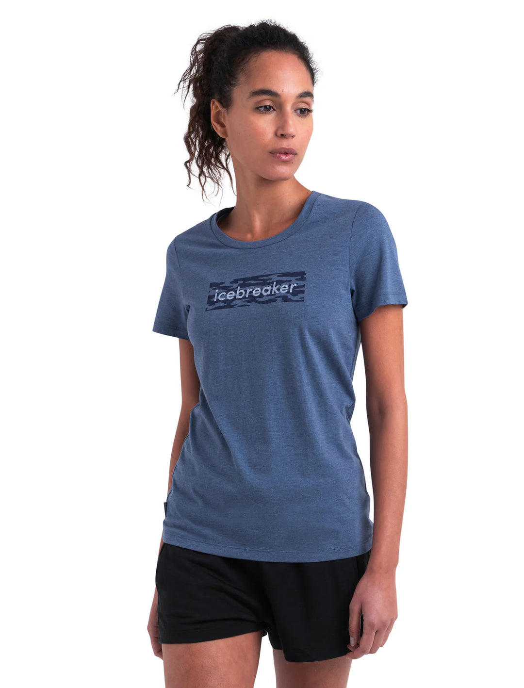 T-shirt Manches Courtes Central Classic G Flow Logo - Femme