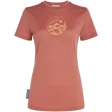 T-shirt Manches Courtes Merino 150 Tech Lite Camping Circle - Femme