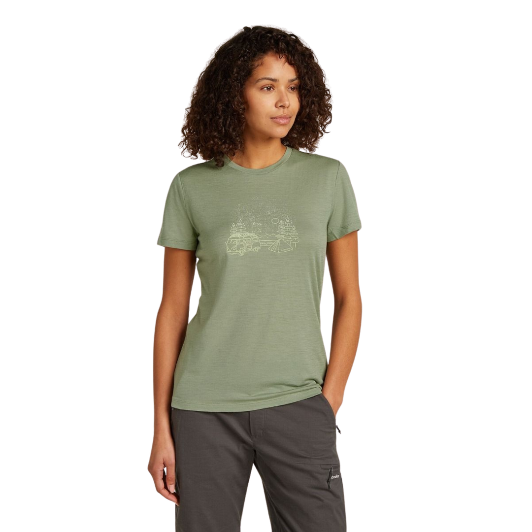 T-shirt Manches Courtes Merino 150 Tech Lite Van Camp - Femme