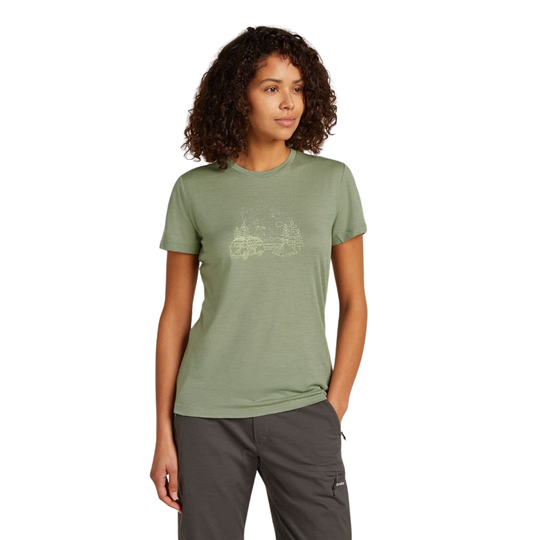 T-shirt Manches Courtes Merino 150 Tech Lite Van Camp - Femme