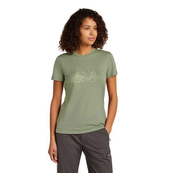 T-shirt Manches Courtes Merino 150 Tech Lite Van Camp - Femme
