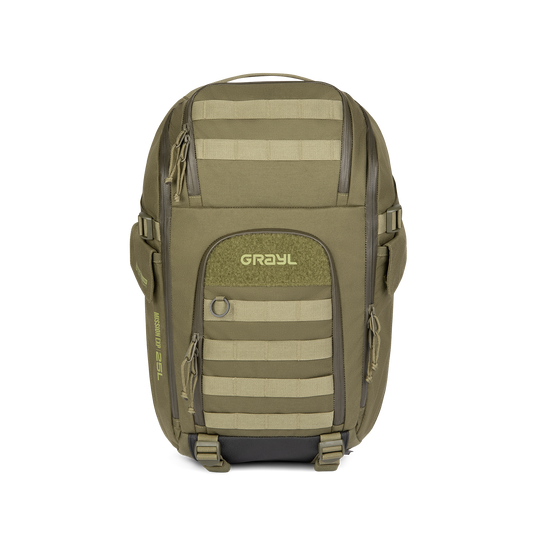 Sac à Dos Mission EXP 25L Olive, vue de face