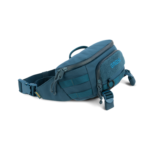 Sac de taille Transport 2L. Wander Blue, vue de face