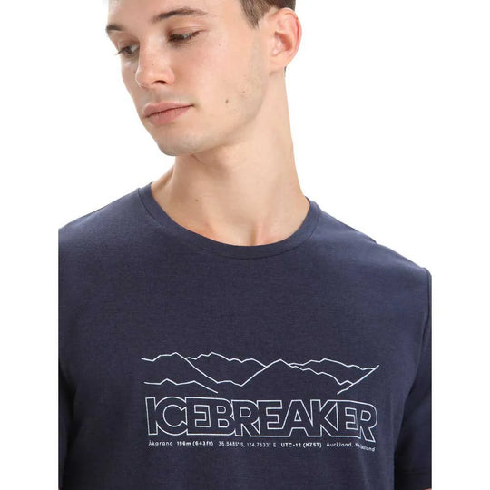 T-shirt Manches Courtes Central Classic Icebreaker Story - Homme