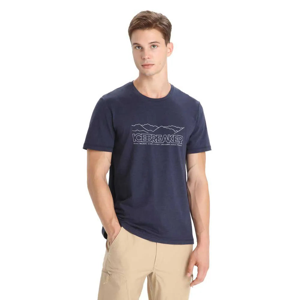 T-shirt Manches Courtes Central Classic Icebreaker Story - Homme