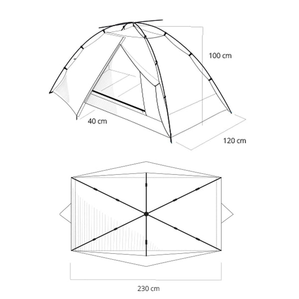 BELUGA 6 in 1 Tent and Hammock
