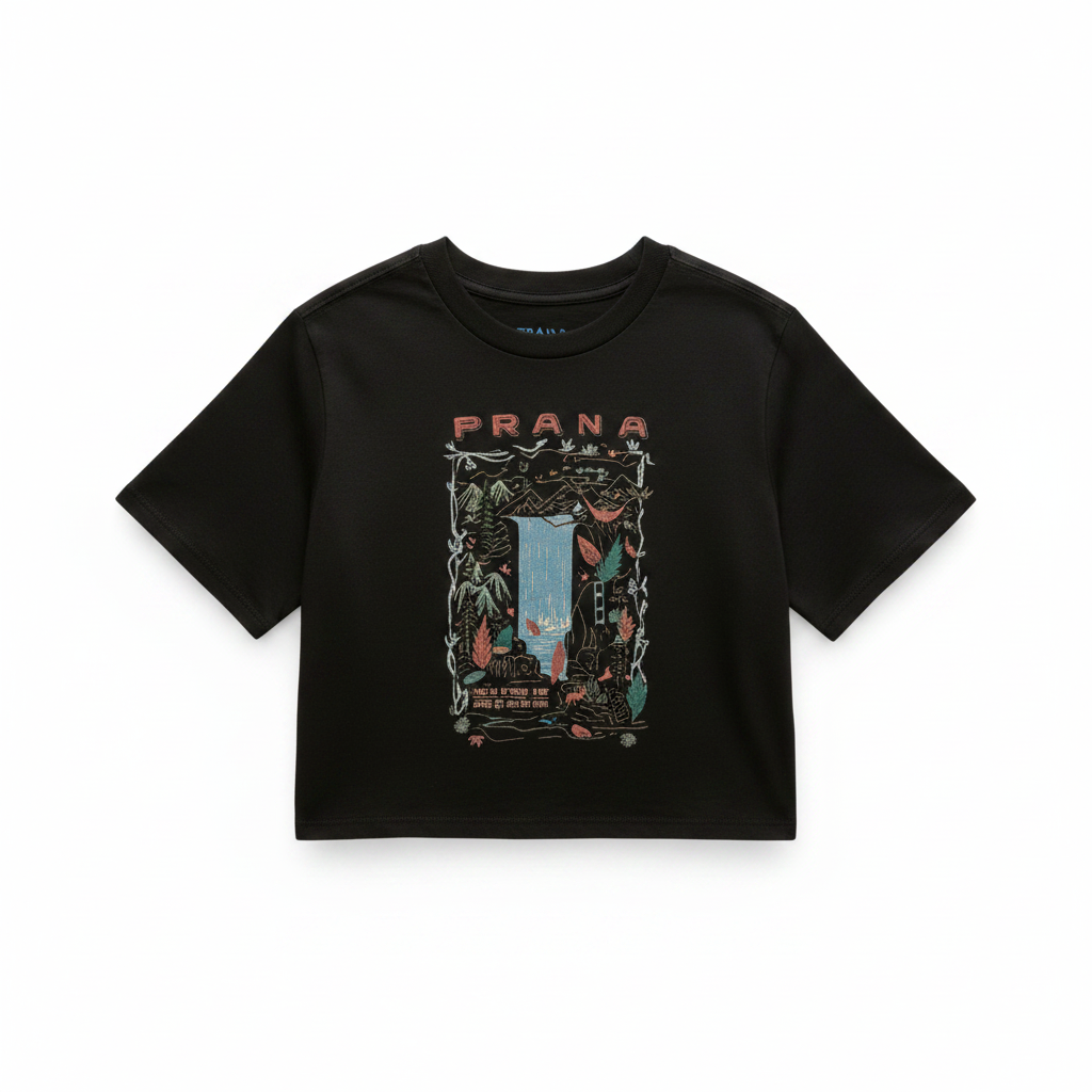 T-shirt manches courtes Everyday Graphic Crop - Femme