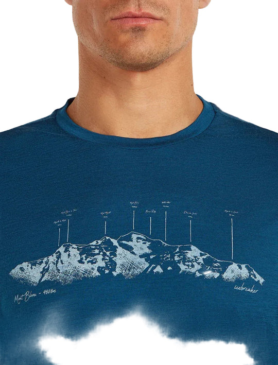 T-shirt Manches Courtes Merino 150 Tech Lite Massif - Homme