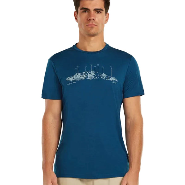 T-shirt Manches Courtes Merino 150 Tech Lite Massif - Homme