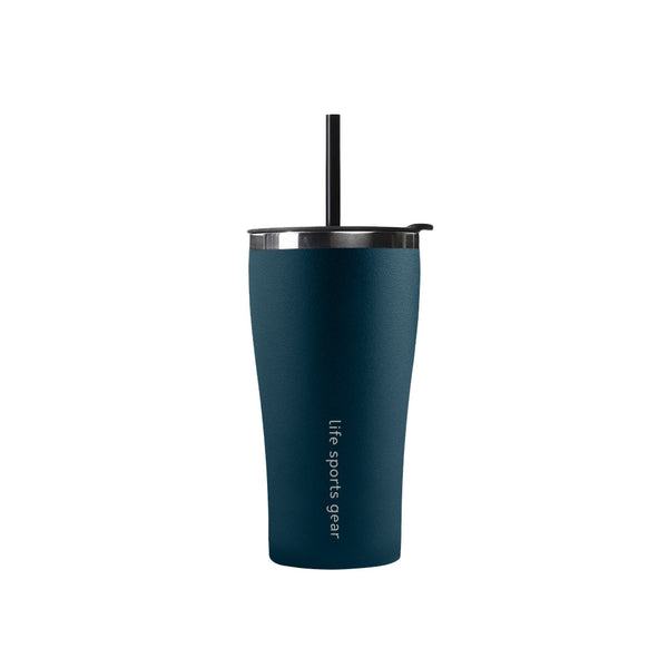Insulated Stainless Steel Tumbler With Straw 530 ml - Unisex