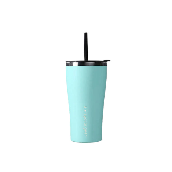 Insulated Stainless Steel Tumbler With Straw 530 ml - Unisex