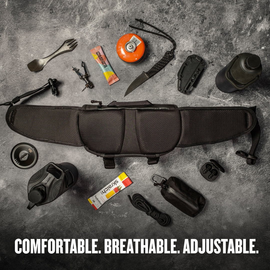 Sac de taille Mission EXP 4.5L Black, detail d'utilisation