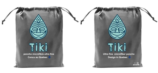 Serviette poncho en microfibre TIKI