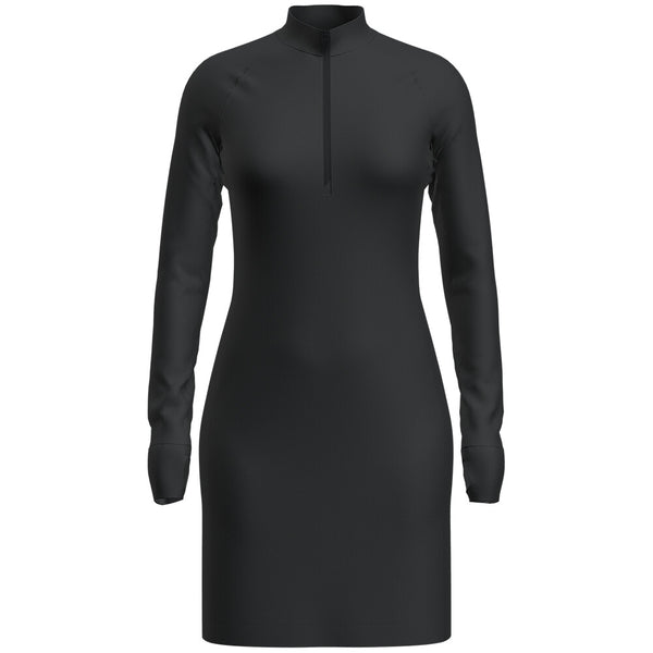 Robe Merino 260 Granary LS Demi Zip - Femme