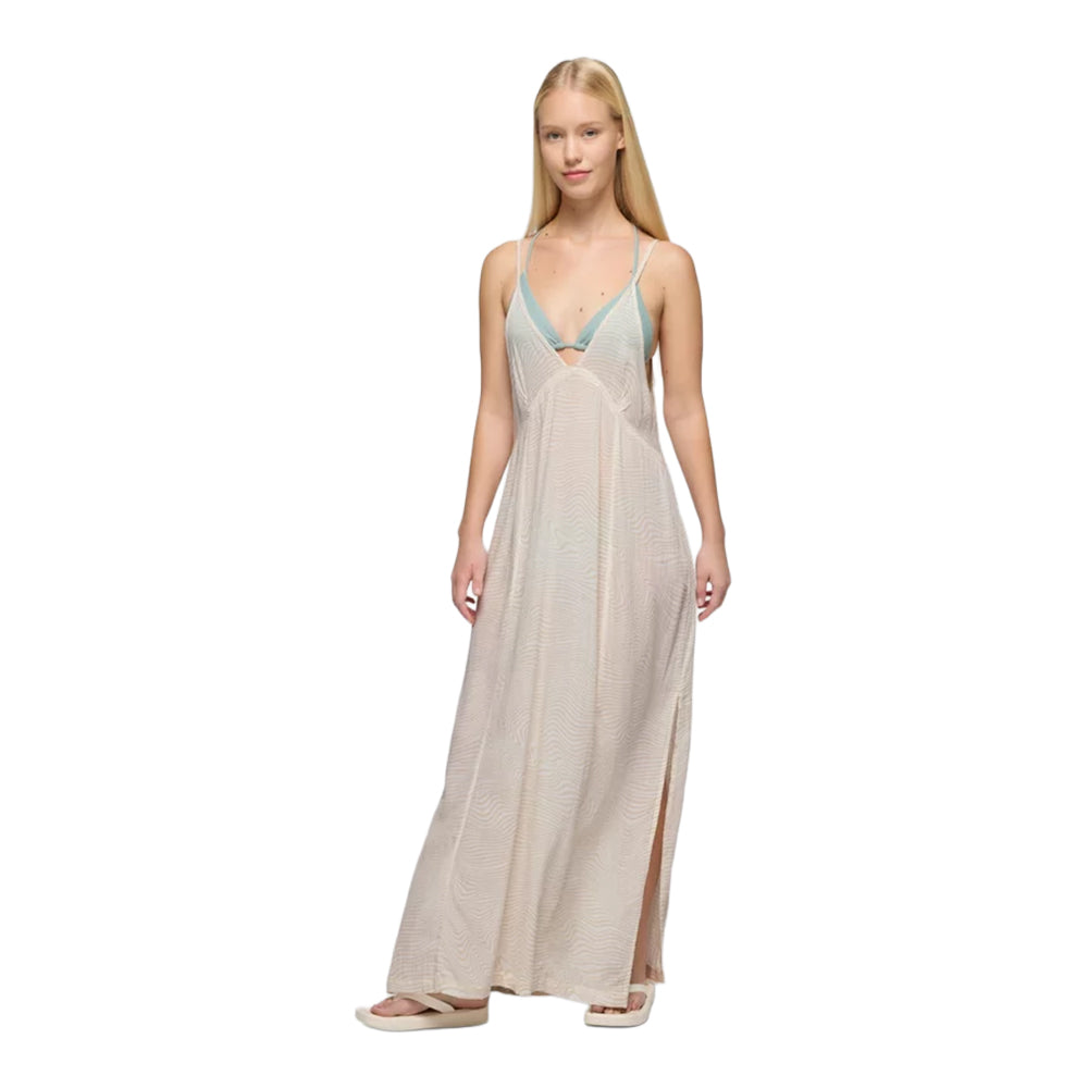 Robe maxi col V Fernie - Femme
