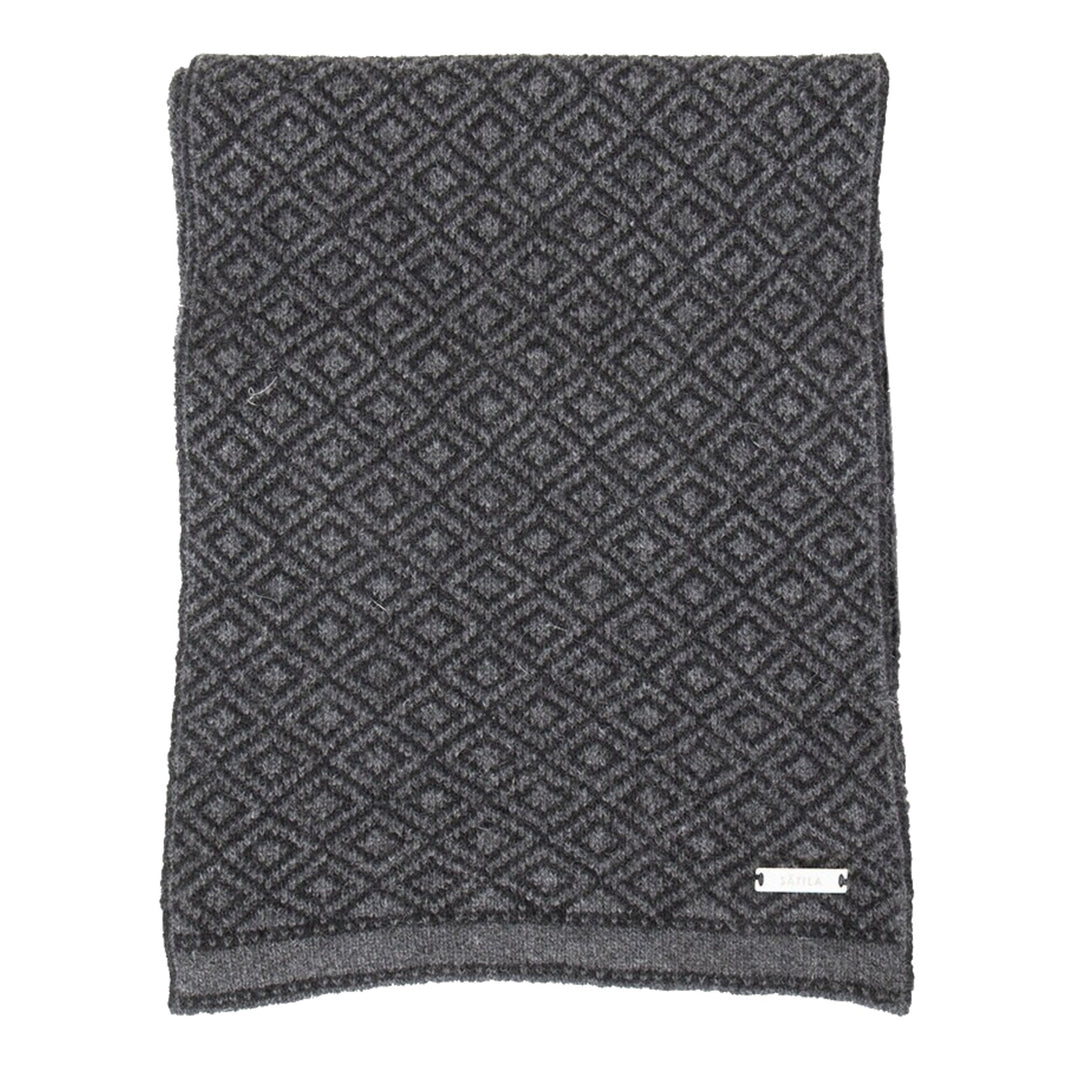 Foulard Granit Sätila motif losange charcoal - vue produit