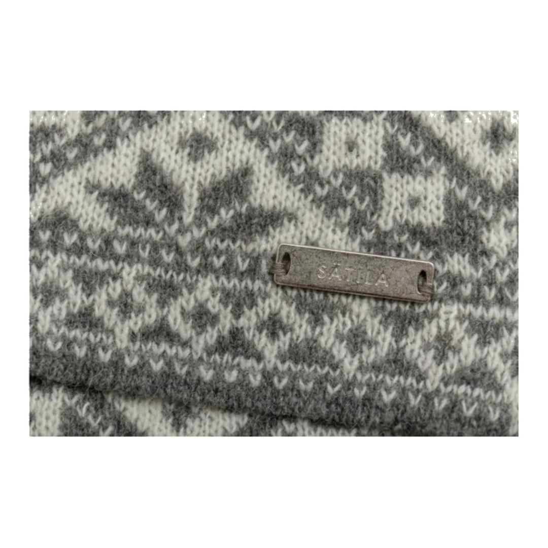 Foulard Granit motif flocon gris - détail