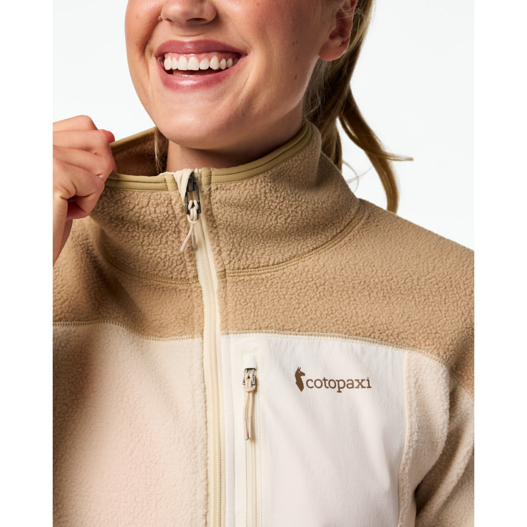Chandail en polaire demi-zip Abrazo - Femme - détail du col