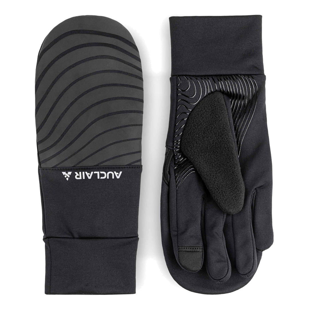 Gants Run For Cover Auclair - Black - gant et mitaine rabattable