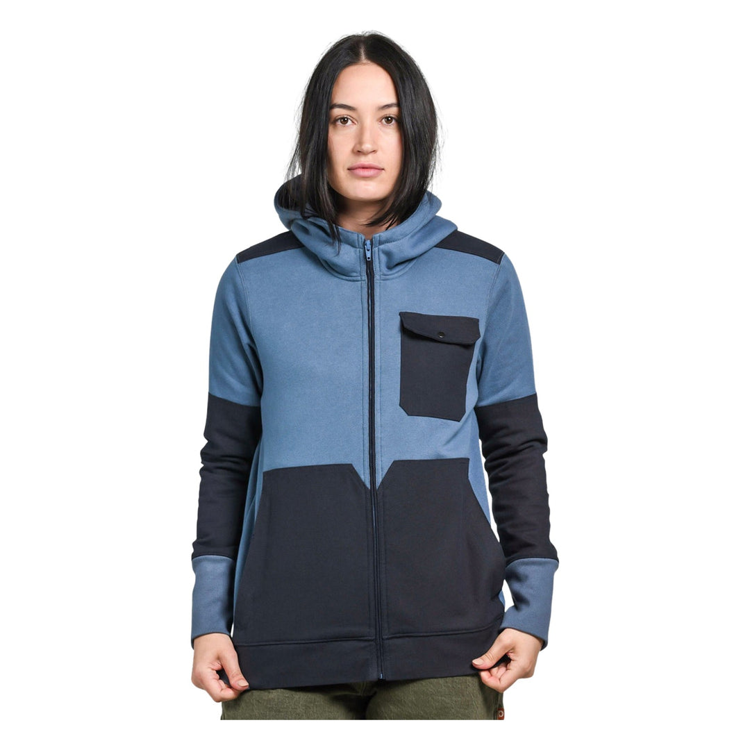 Chandail a capuchon zippe Rugged Vintage Blue