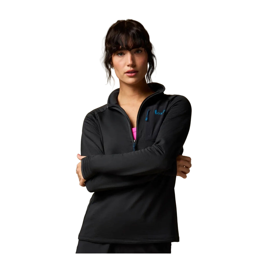 Chandail polaire Otero demi-zip - Femme - Black face