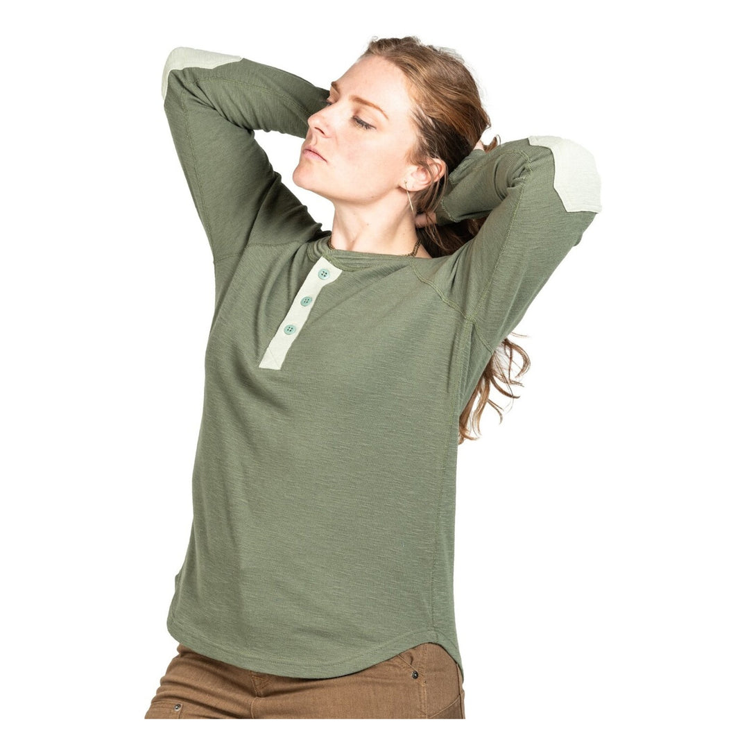 Chandail Henley thermique Rugged Moss Lichen Green 3