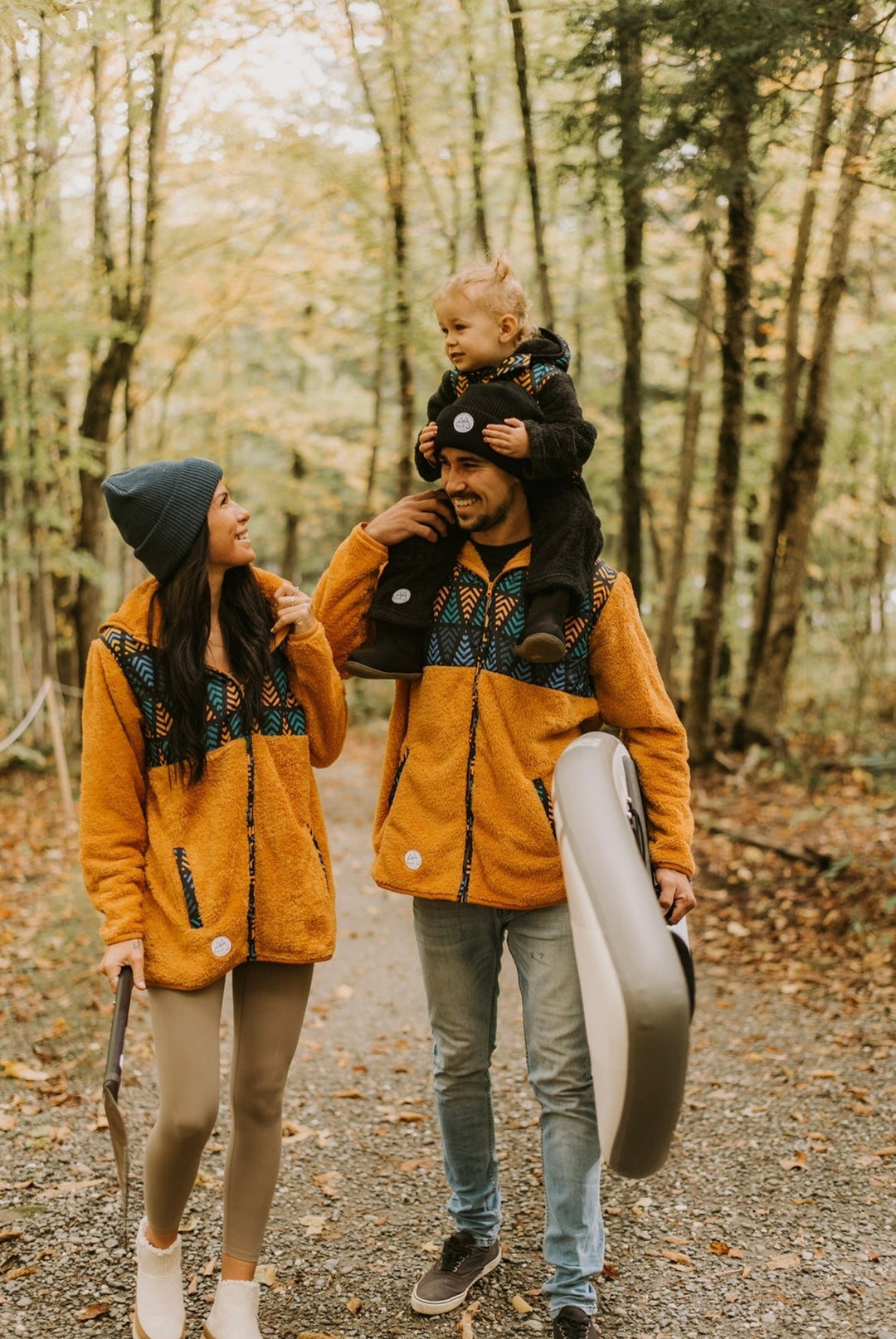 Veste sherpa Orange détail - Petit Montagnard