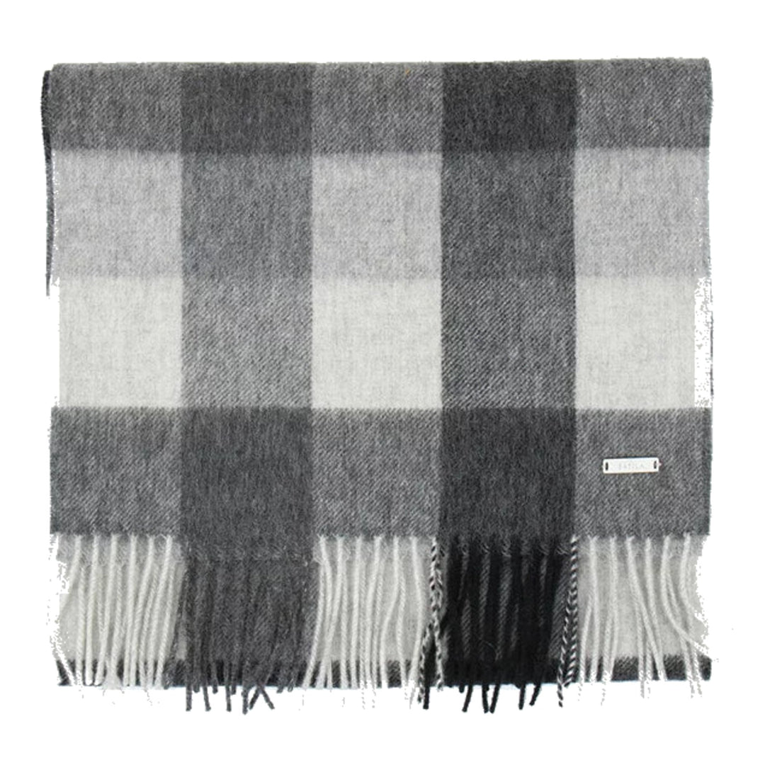 Foulard Örby Sätila à carreaux noir et gris - vue produit