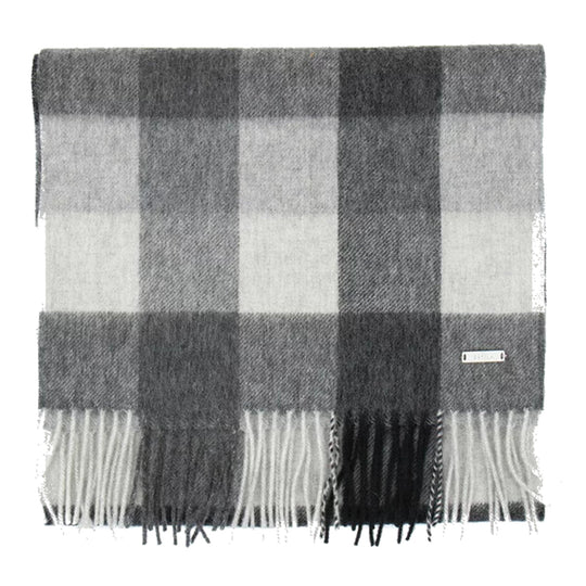 Foulard Örby Sätila à carreaux noir et gris - vue produit