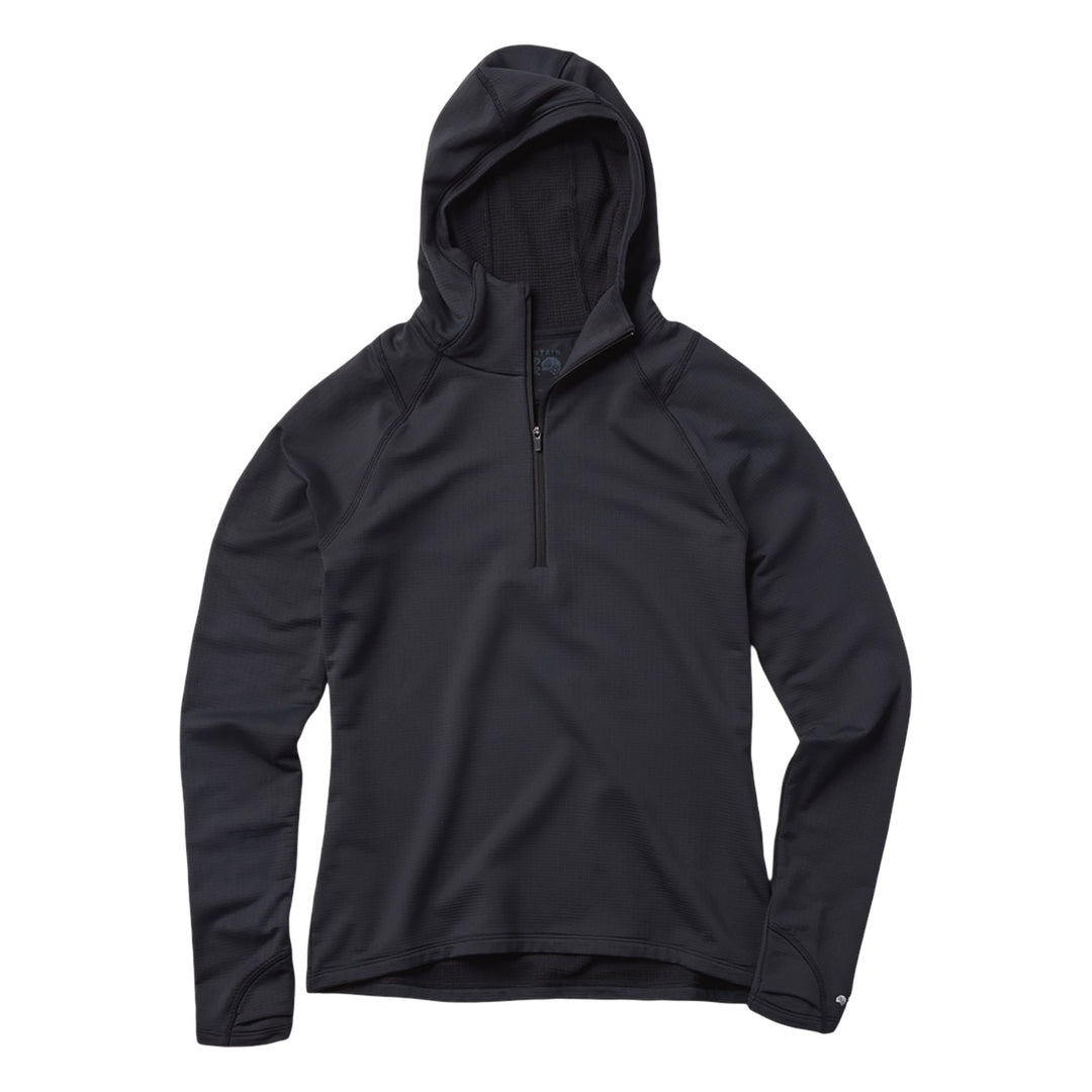 Chandail a capuchon demi-zip Crater Lake Mountain Hardwear femme Black
