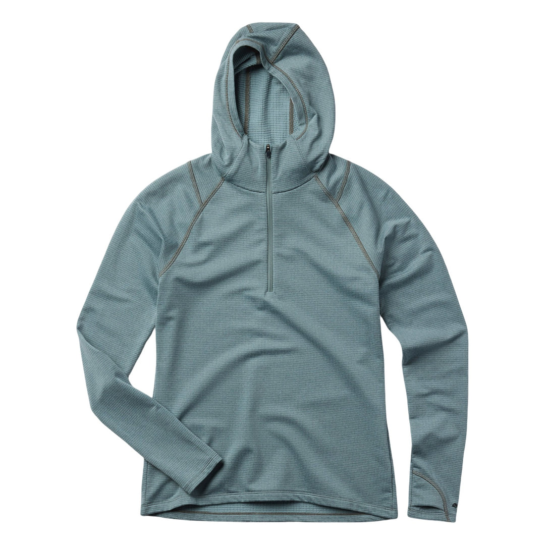 Chandail a capuchon demi-zip Crater Lake Mountain Hardwear femme Blue Sage/Ice Shadow
