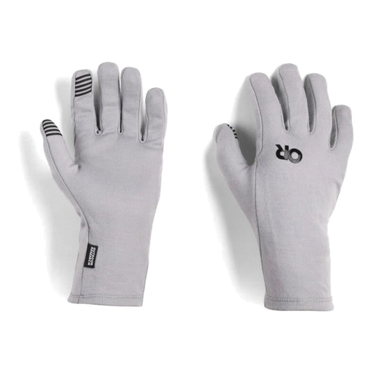 Sous-gants tactiles merinos Alpine Onset 240 Outdoor Research - Light Pewter - la paire