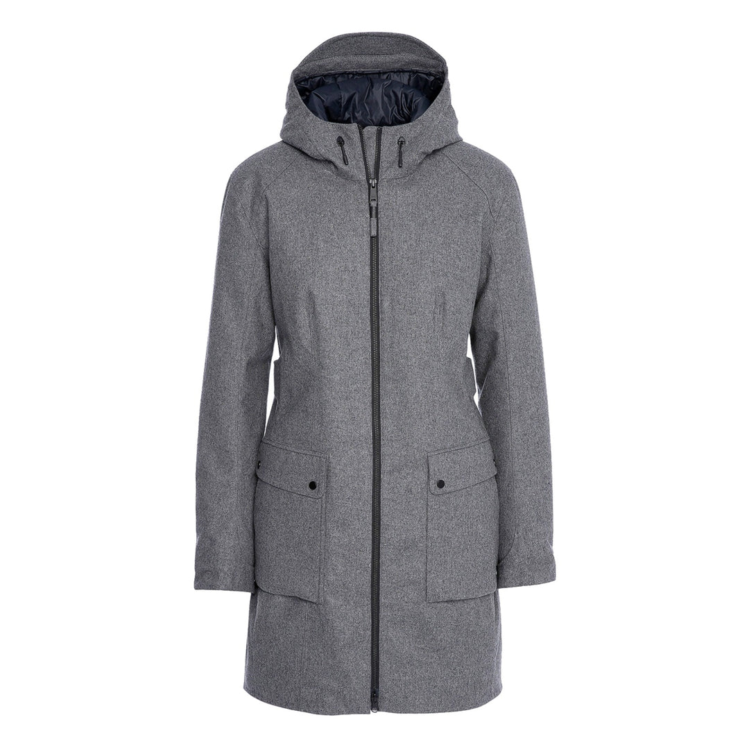 Parka isolée en laine laminée Alchemy Equipment gris - vue avant