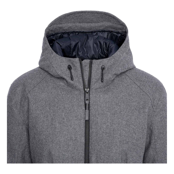 Parka isolée en laine laminée - Femme