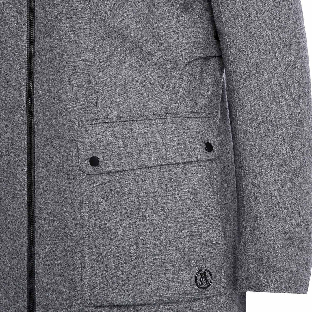 Parka isolée en laine laminée Alchemy Equipment - détail de la poche