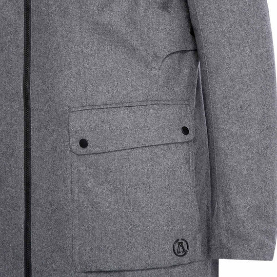 Parka isolée en laine laminée Alchemy Equipment - détail de la poche