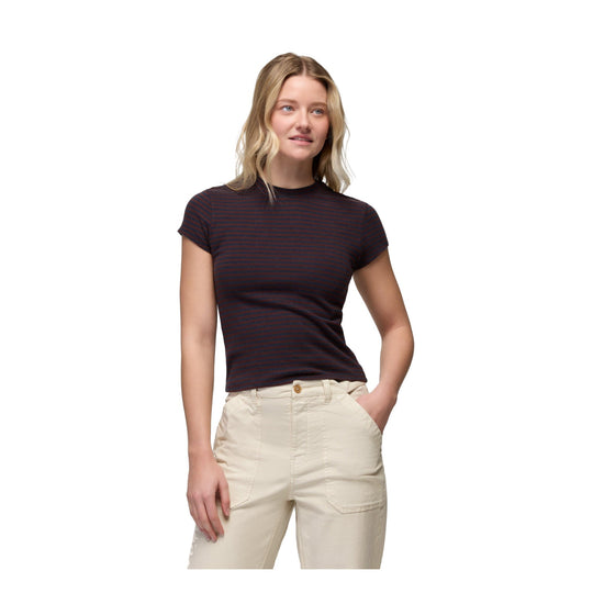 T-shirt Lotus - Femme - Cacao Stripe - vue 2