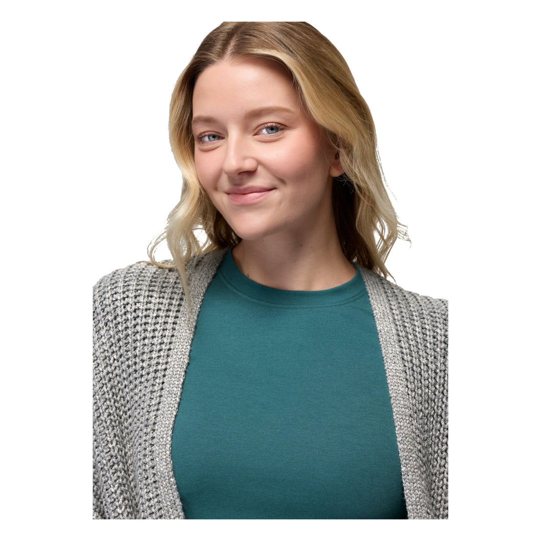 Cardigan long Sunday River - Femme - Heather Grey - vue 4