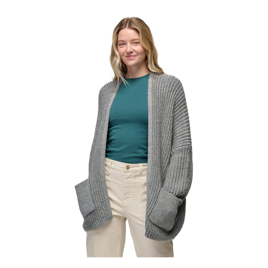Cardigan long Sunday River - Femme - Heather Grey - vue 2