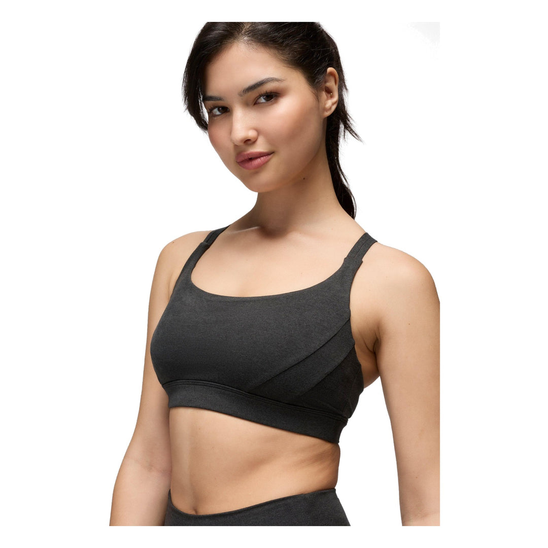 Brassière Heavana Every Day prAna femme - Black Heather - detail