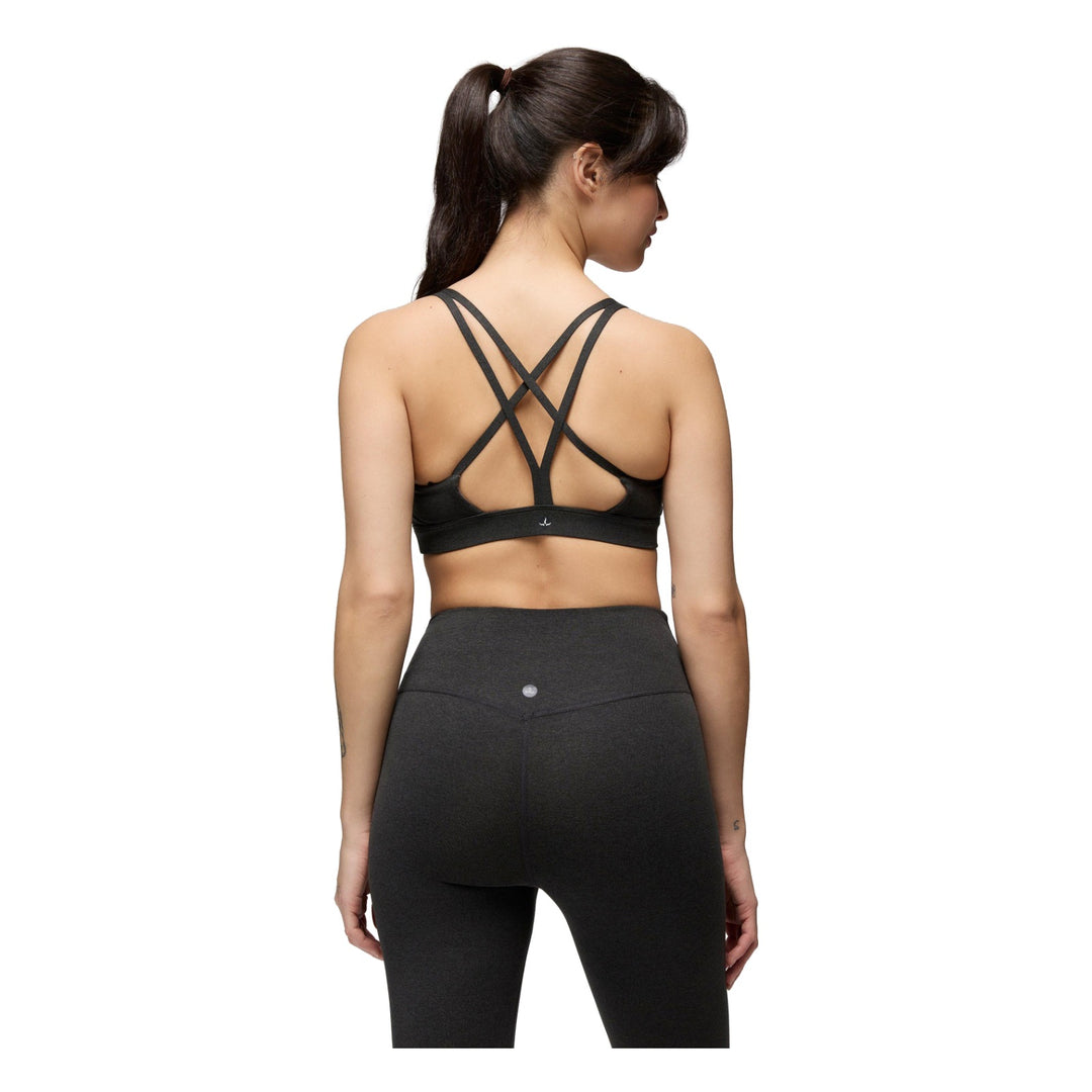 Brassière Heavana Every Day prAna femme - Black Heather - vue de dos