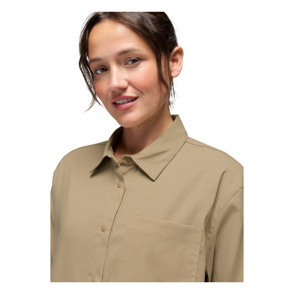 Chemise boutonnée à manches longues Stretch Zion - Femme