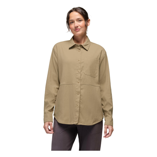 Chemise boutonnée à manches longues Stretch Zion - Femme
