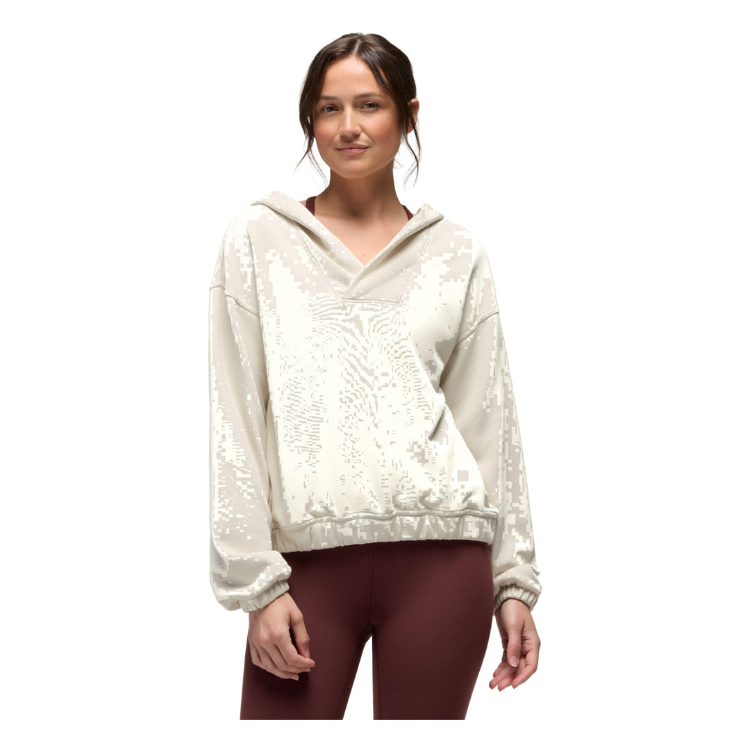 Chandail à capuchon et col en V DreamTerry - Femme - Beach Pebble - vue 2