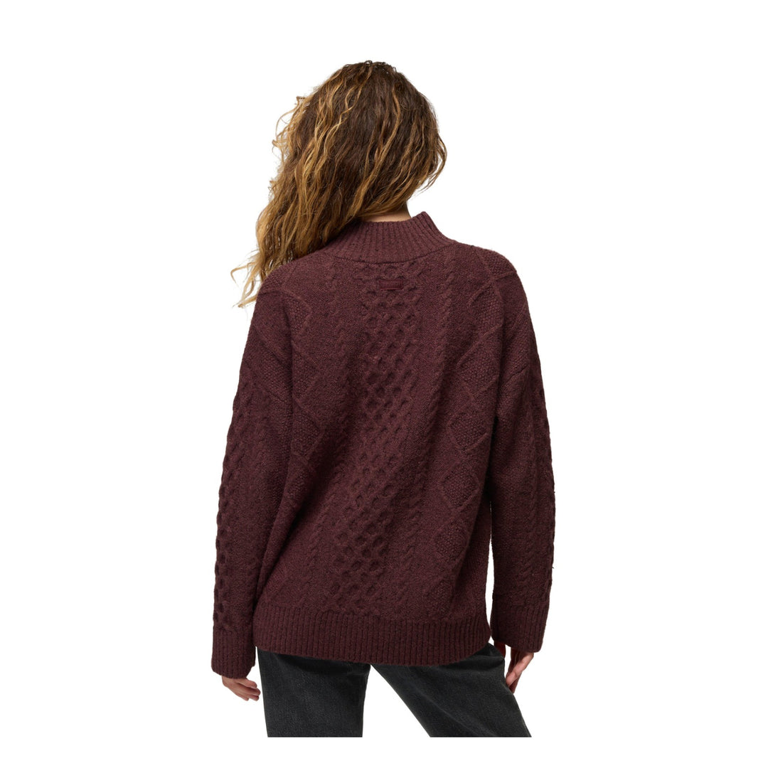 Chandail en tricot torsadé Amber Mountain - Femme - Cacao - vue 3