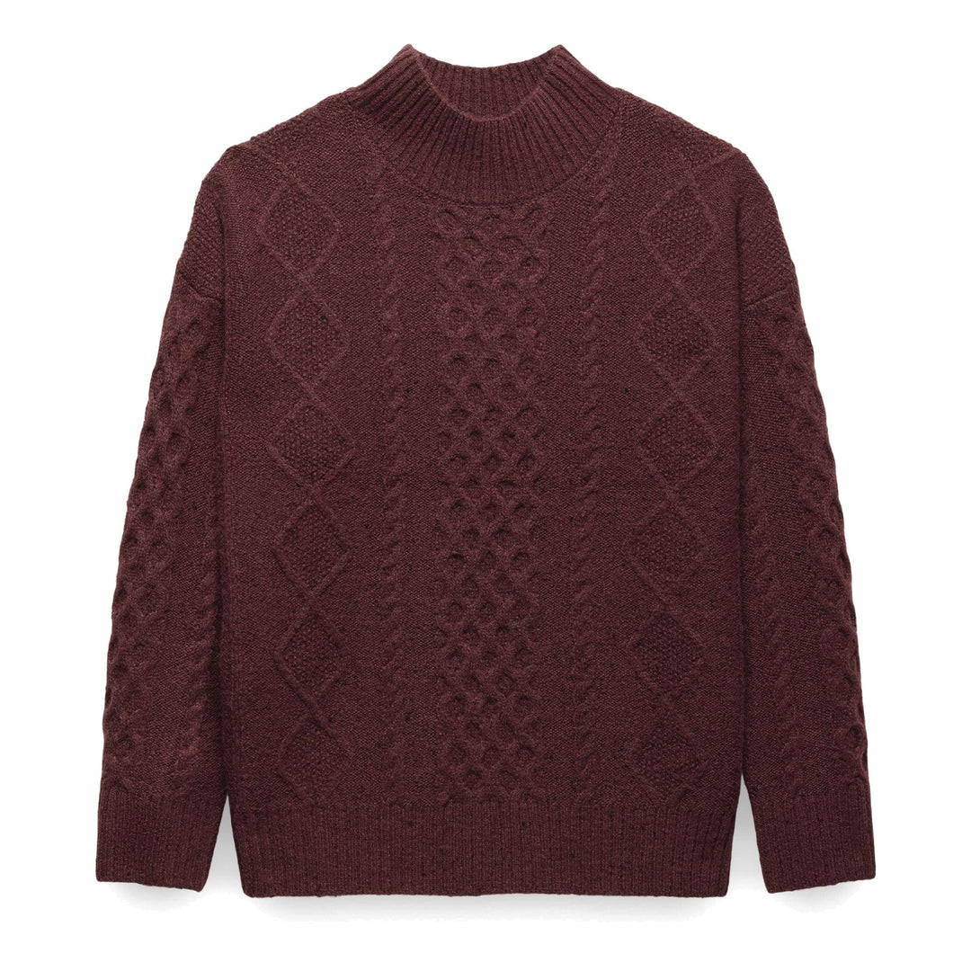 Chandail en tricot torsadé Amber Mountain - Femme - Cacao