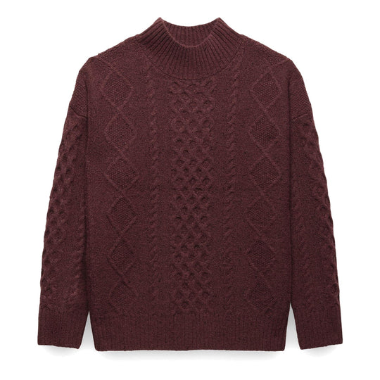 Chandail en tricot torsadé Amber Mountain - Femme - Cacao