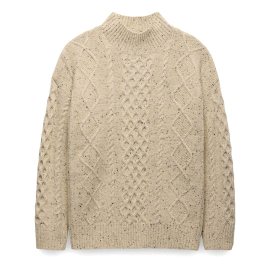 Chandail en tricot torsadé Amber Mountain - Femme - Stone